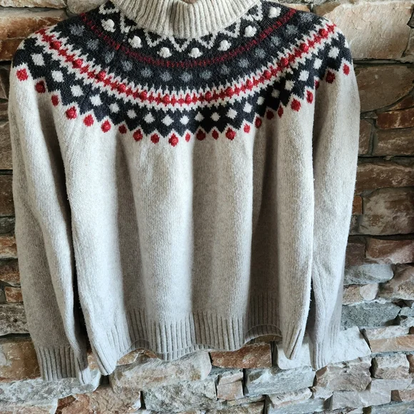 Beige Patterned Sweater Women - Picture 7 of 8